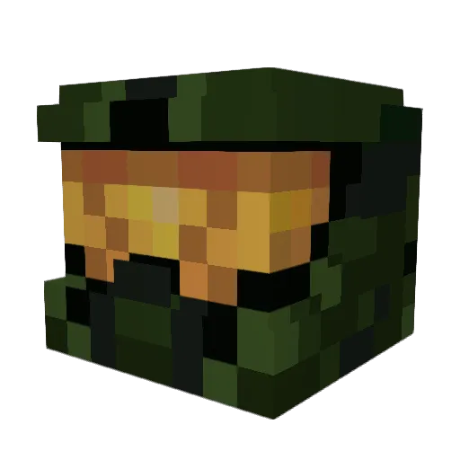 _Quil3 Minecraft avatar head, 3D render