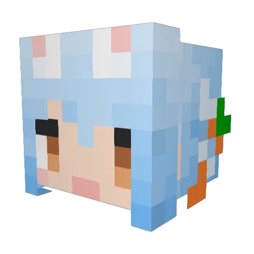 _Quinter_ Minecraft avatar head, 3D render