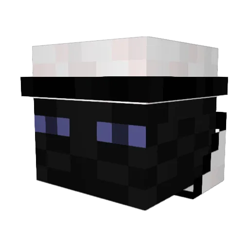 _Quxa_ Minecraft avatar head, 3D render