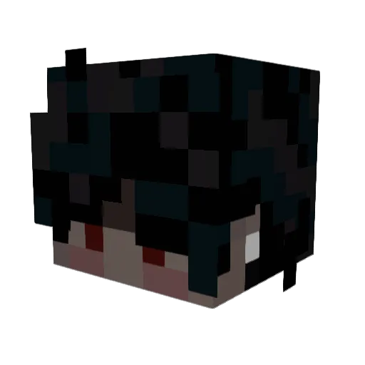 _Qwest_ Minecraft avatar head, 3D render
