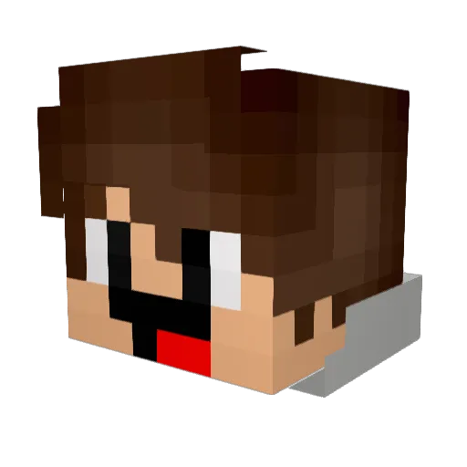 _R0CKET_ Minecraft avatar head, 3D render