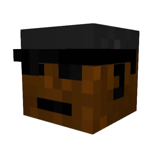 _R0ON_ Minecraft avatar head, 3D render