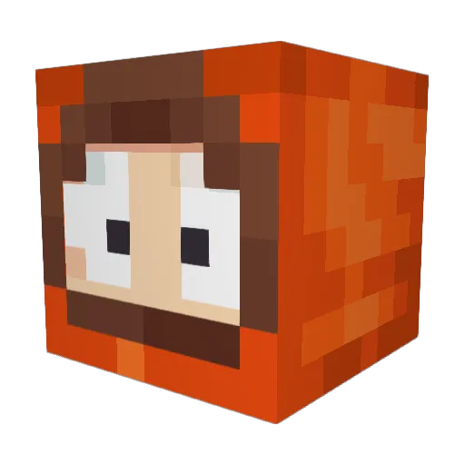 _R3dPanda_ Minecraft avatar head, 3D render