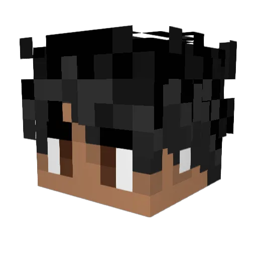 _R3stInPeace_ Minecraft avatar head, 3D render