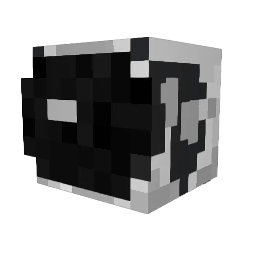 _RCKY Minecraft avatar head, 3D render