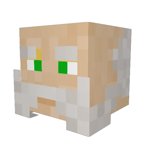 _RC_Inc Minecraft avatar head, 3D render