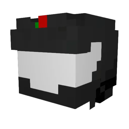 _REvolve_ Minecraft avatar head, 3D render