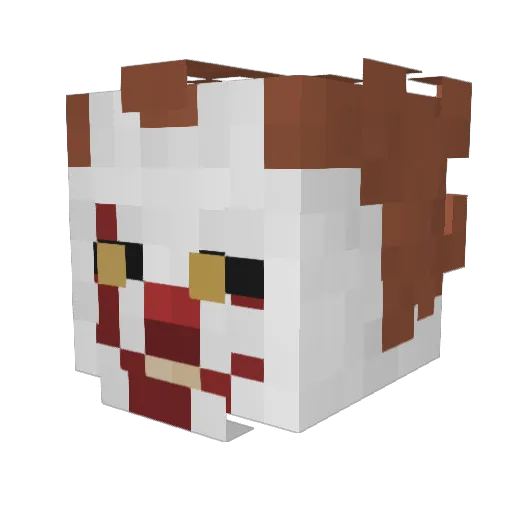 _RICHkz Minecraft avatar head, 3D render