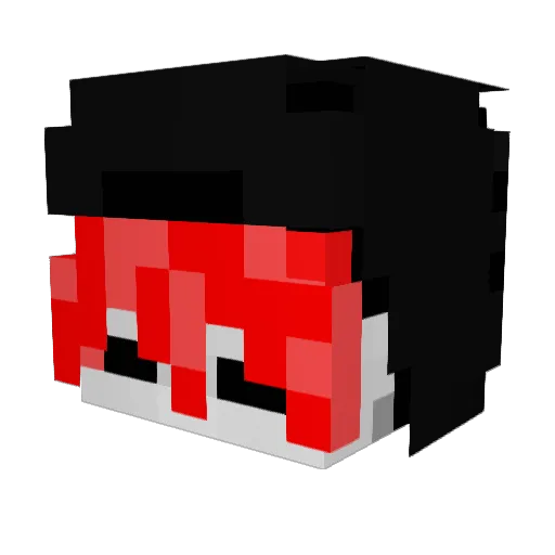 _RICKY_ES Minecraft avatar head, 3D render