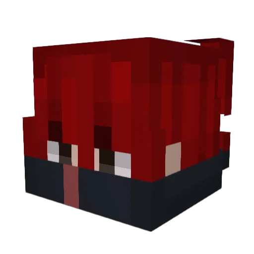 _RISE____ Minecraft avatar head, 3D render