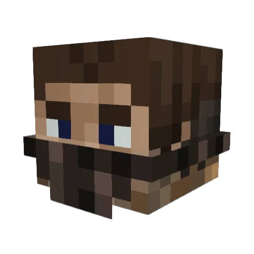 _RP1 Minecraft avatar head, 3D render