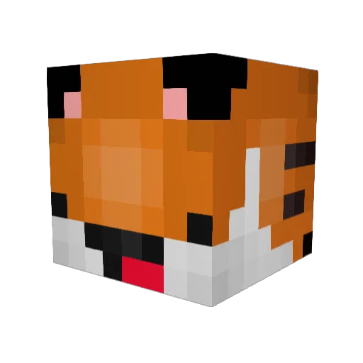_RP_MC_ Minecraft avatar head, 3D render