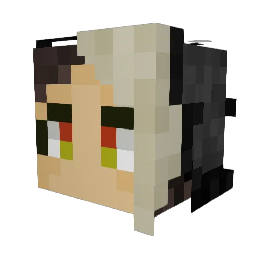 _RTG Minecraft avatar head, 3D render