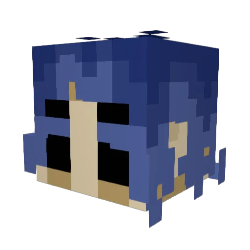 _RTMinecraft_ Minecraft avatar head, 3D render
