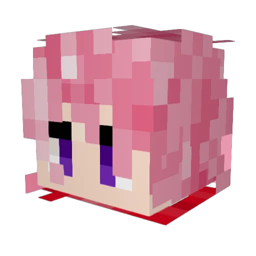 _RUND_ Minecraft avatar head, 3D render