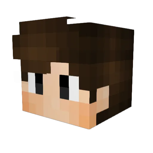 _RXF Minecraft avatar head, 3D render