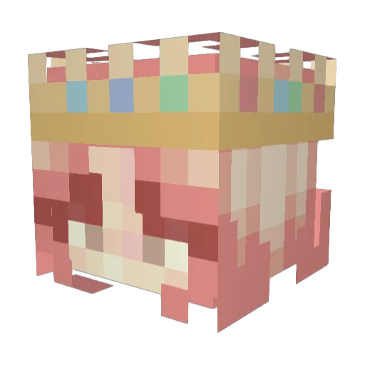 _R_A_G_E_ Minecraft avatar head, 3D render