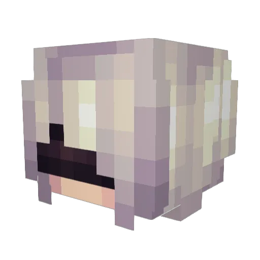 _RaSu Minecraft avatar head, 3D render