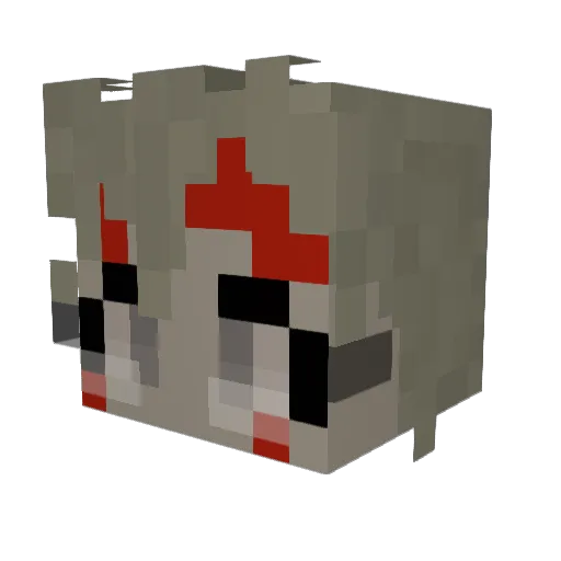 _Ragnarok7262_ Minecraft avatar head, 3D render
