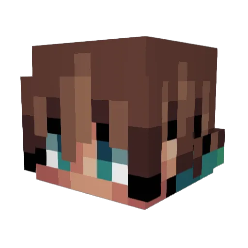 _Rainbow_Sheep Minecraft avatar head, 3D render