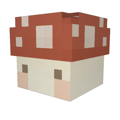_Rainbowie_ Minecraft avatar head, 3D render