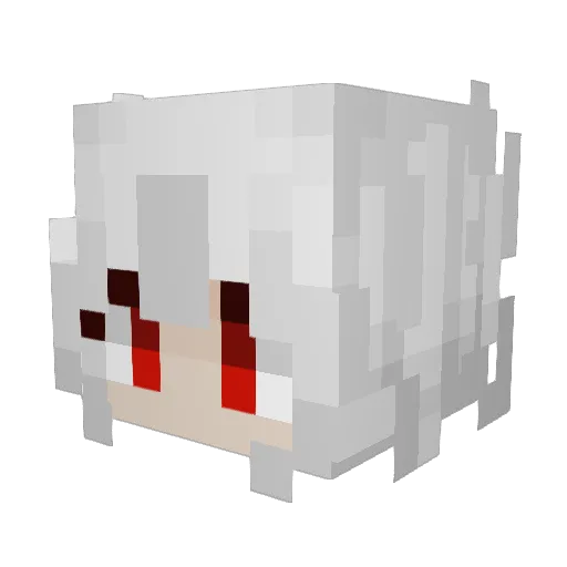 _Rainy_Skys_ Minecraft avatar head, 3D render