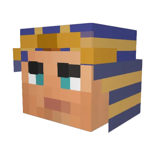 _Rali_ Minecraft avatar head, 3D render