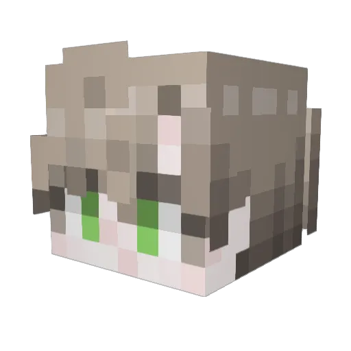 _Ramda Minecraft avatar head, 3D render