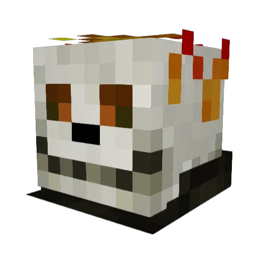 _Ramon Minecraft avatar head, 3D render