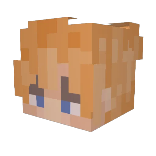 _Ranga__ Minecraft avatar head, 3D render