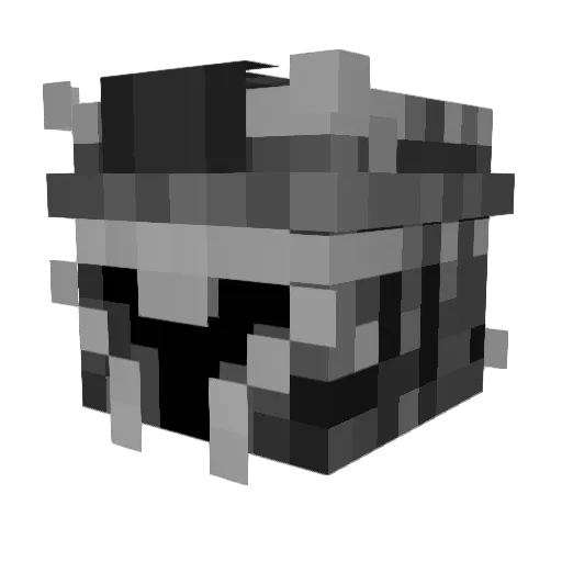_Rapscallion Minecraft avatar head, 3D render