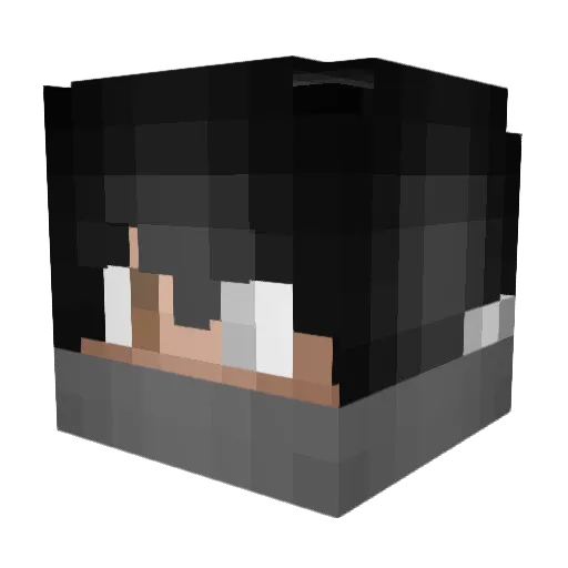 _Raser_ Minecraft avatar head, 3D render