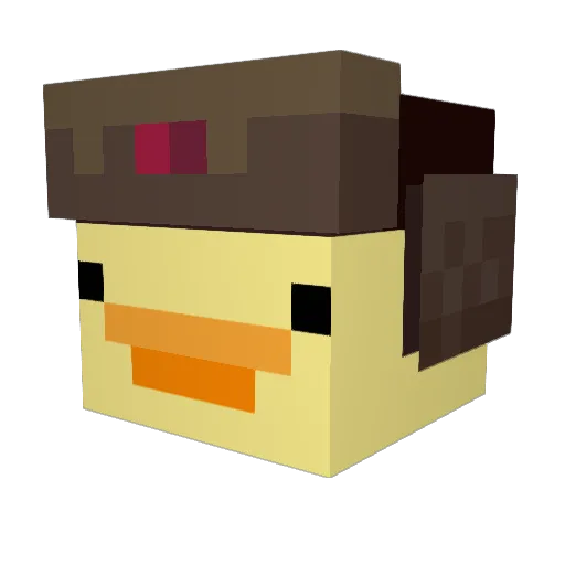 _RatAttack_ Minecraft avatar head, 3D render