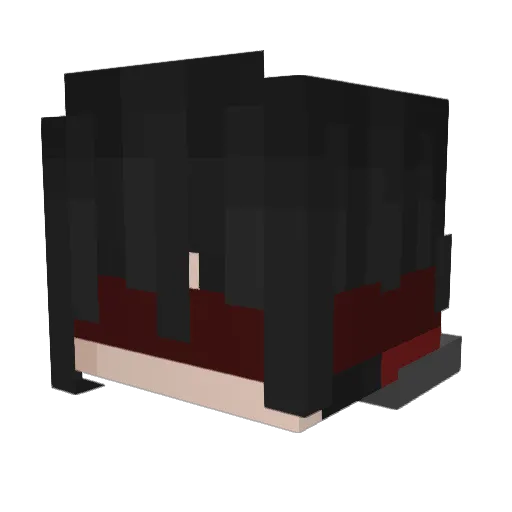 _RavenWingz_ Minecraft avatar head, 3D render