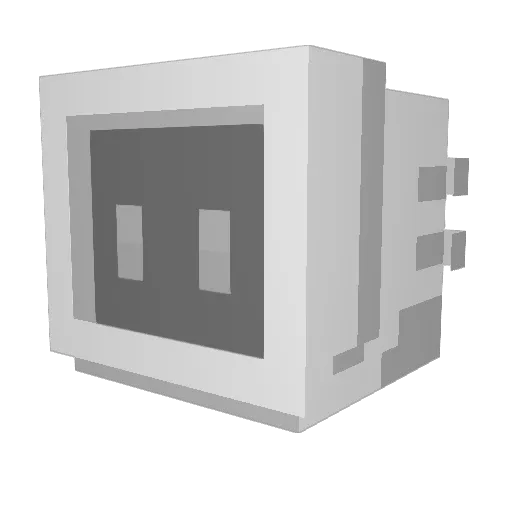 _Rayee Minecraft avatar head, 3D render
