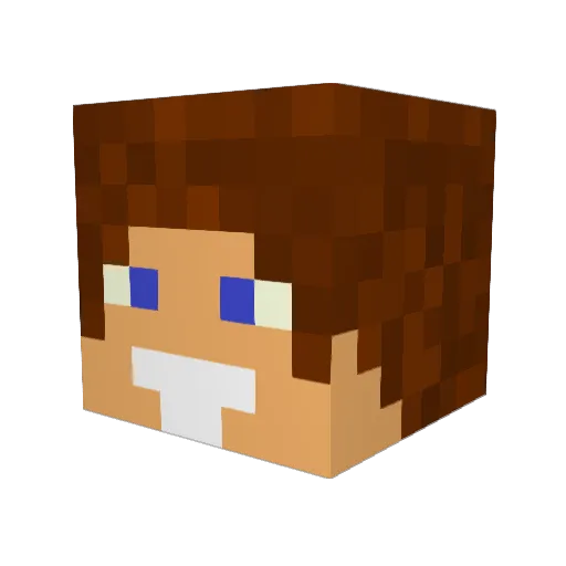 _Rayork_ Minecraft avatar head, 3D render