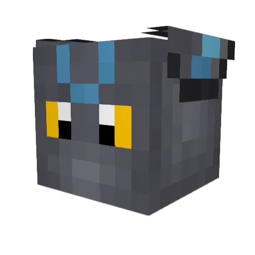 _RazerRas_ Minecraft avatar head, 3D render