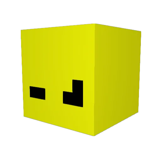 _RealGoldy_ Minecraft avatar head, 3D render