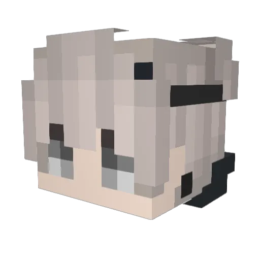 _Reapen_ Minecraft avatar head, 3D render