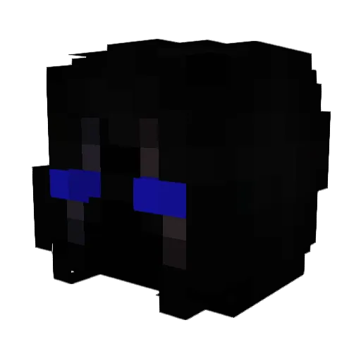 _Recoupe Minecraft avatar head, 3D render