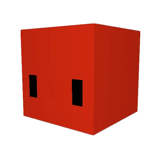 _RedRock Minecraft avatar head, 3D render