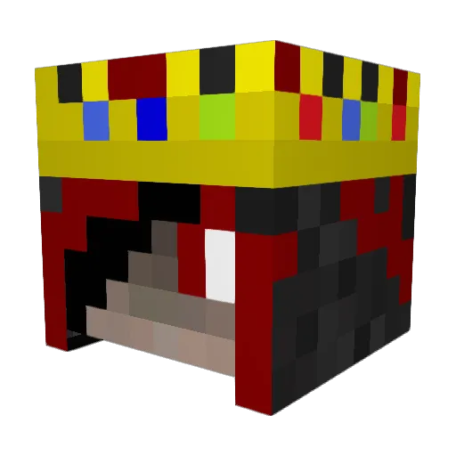 _Red_Gamer_ Minecraft avatar head, 3D render