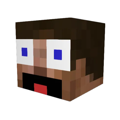 _Red_storm_ Minecraft avatar head, 3D render