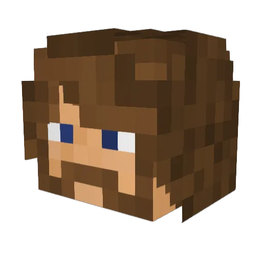 _Redford_____ Minecraft avatar head, 3D render