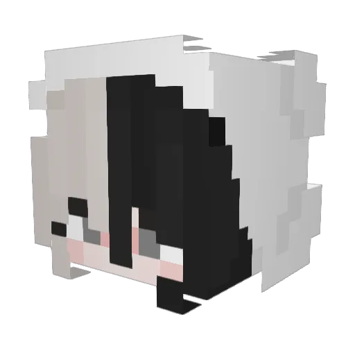 _Rediska_ Minecraft avatar head, 3D render