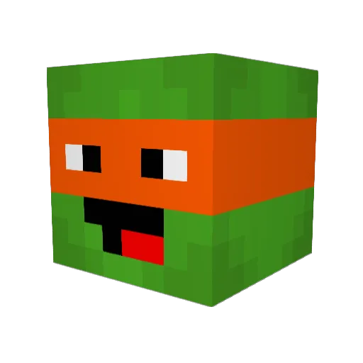 _Regamer_ Minecraft avatar head, 3D render