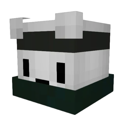 _ReljaYT_ Minecraft avatar head, 3D render