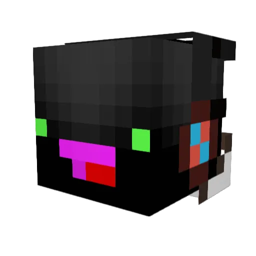 _Reluctant Minecraft avatar head, 3D render