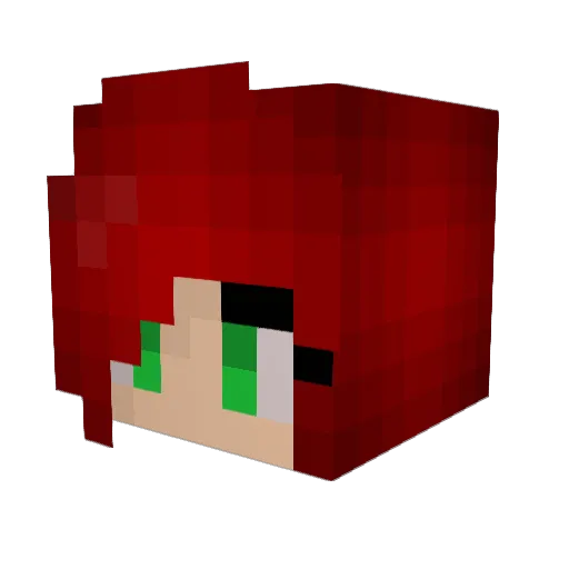 _Relyx_ Minecraft avatar head, 3D render