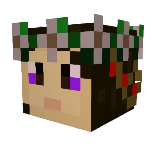 _Rem_Ember_ Minecraft avatar head, 3D render